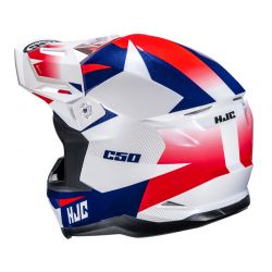 KASK MOTOCYKLOWY HJC C50 SLIDE WHITE BLUE 