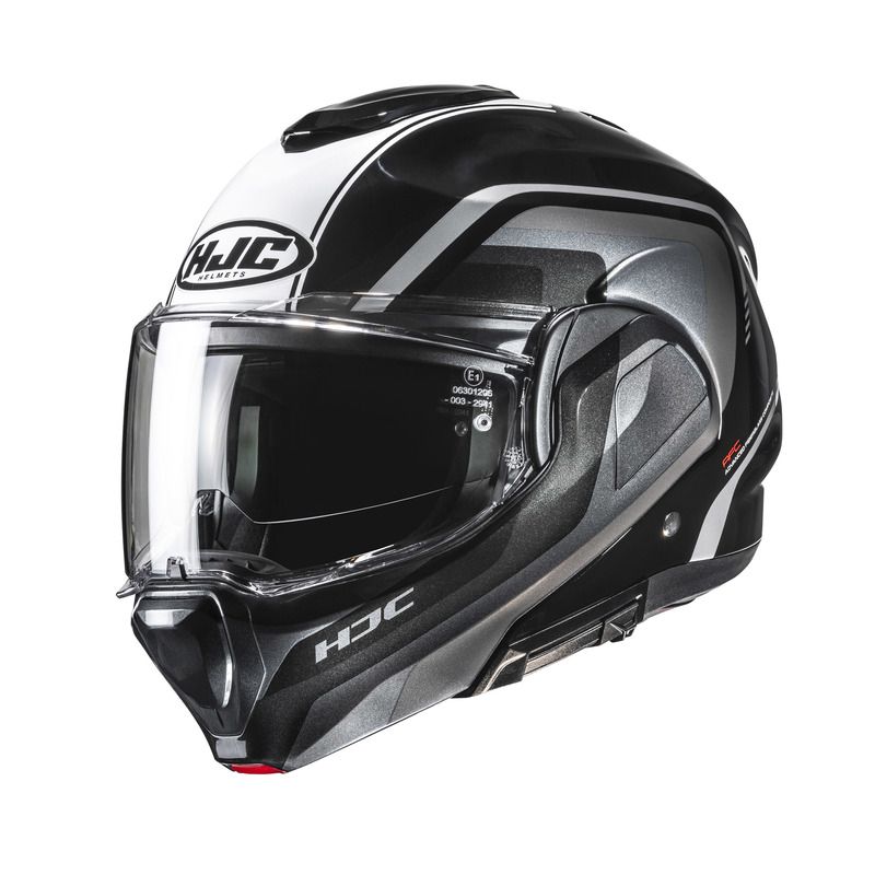 KASK MOTOCYKLOWY HJC F100 REFF BLACK WHITE KASK MOTOCYKLOWY HJC F100 REFF BLACK WHITE