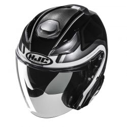 KASK MOTOCYKLOWY HJC F31 BASK BLACK WHITE 