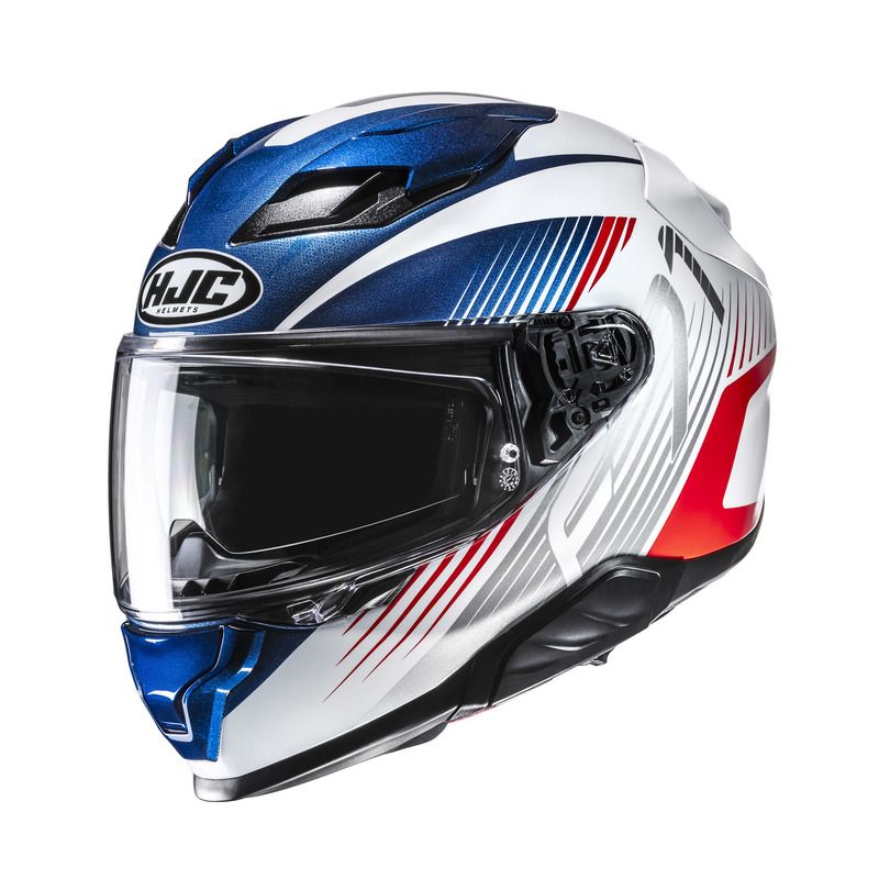 KASK MOTOCYKLOWY HJC F71 CATOS BLUE WHITE 