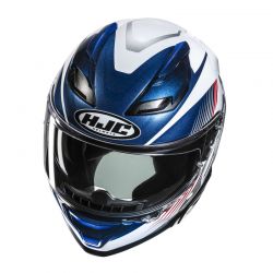 KASK MOTOCYKLOWY HJC F71 CATOS BLUE WHITE 