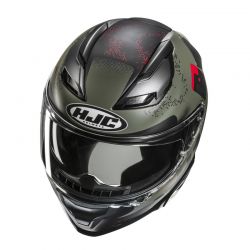 KASK MOTOCYKLOWY HJC F71 FACO GREEN BLACK 