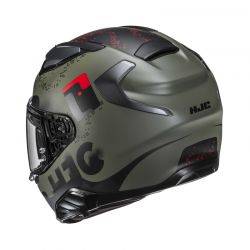 KASK MOTOCYKLOWY HJC F71 FACO GREEN BLACK 
