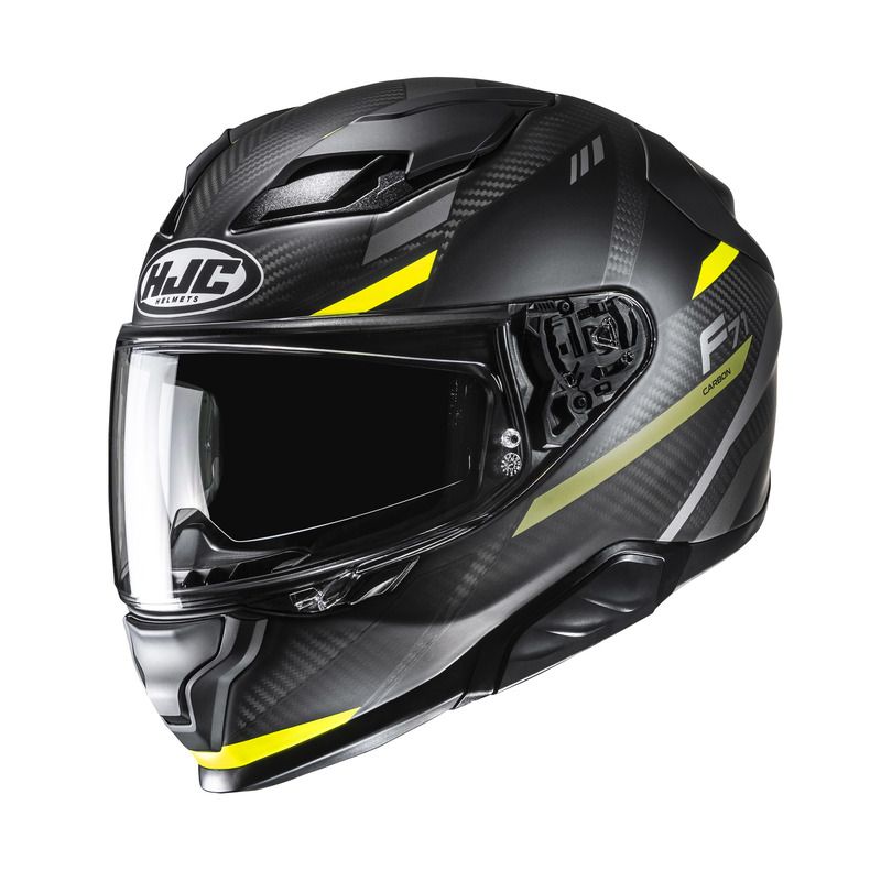 KASK MOTOCYKLOWY HJC F71 CARBON ESIRA BLACK YELLOW KASK MOTOCYKLOWY HJC F71 CARBON ESIRA BLACK YELLOW