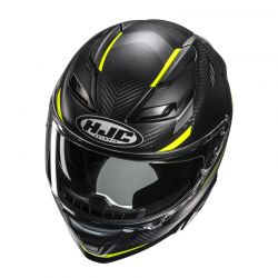 KASK MOTOCYKLOWY HJC F71 CARBON ESIRA BLACK YELLOW 