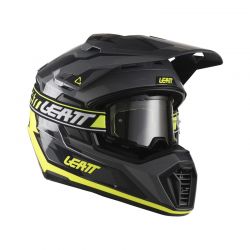 KASK MOTOCYKLOWY Z GOGLAMI...