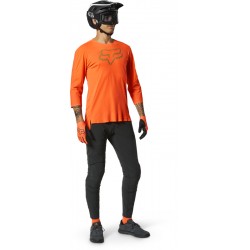 KOSZULKA ROWEROWA FOX FLEXAIR 3/4 DELTA FLUO ORANGE  ENDURO CROSS