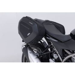 ZESTAW SAKW BOCZNYCH PRO BLAZE H I STELAŻY SW-MOTECH SUZUKI SV650 ABS (15-), SV650 X (18-) BLACK
