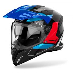 KASK AIROH BANDIT TUNE BLUE/RED GLOSS 