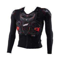 KOSZULKA Z OCHRANIACZAMI JUNIOR LEATT 4.5 HYBRID BLACK (147-159CM) L/XL