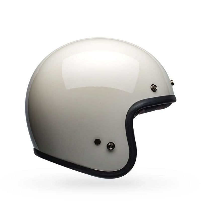 KASK MOTOCYKLOWY BELL CUSTOM 500 SOLID VINTAGE WHITE 