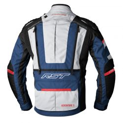 KURTKA MOTOCYKLOWA TEKSTYLNA RST PRO SERIES ADVENTURE X SILVER DARK BLUE RED 