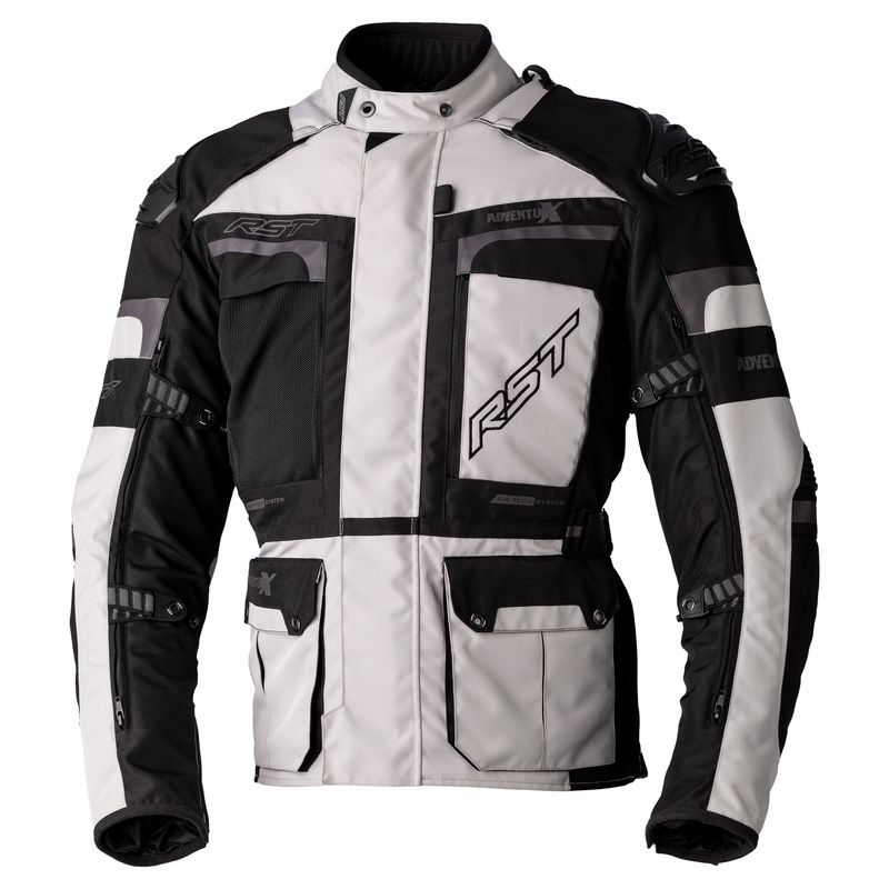 KURTKA MOTOCYKLOWA TEKSTYLNA RST PRO SERIES ADVENTURE X SILVER BLACK 