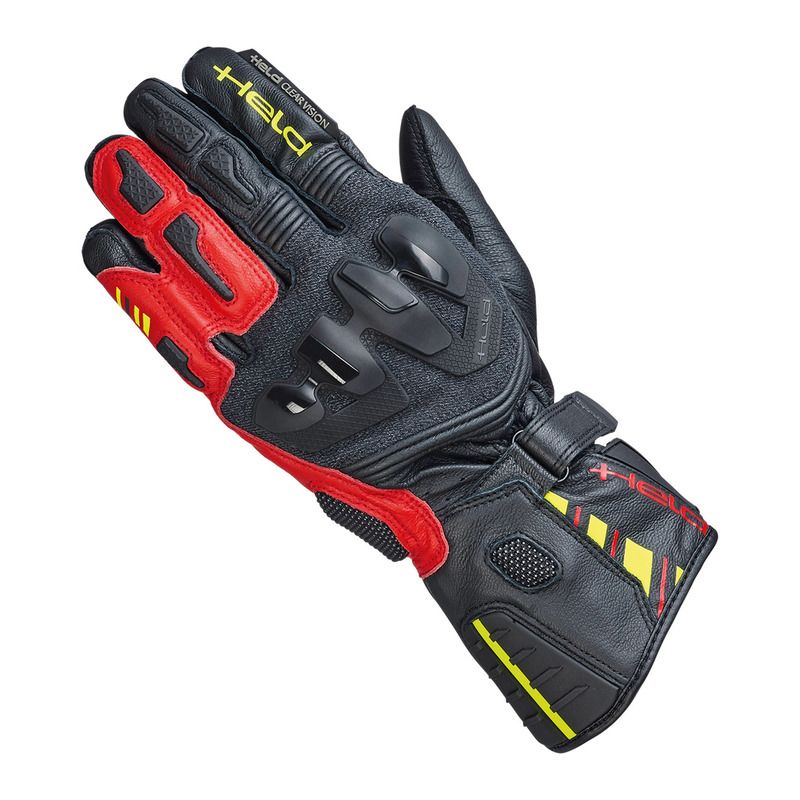 RĘKAWICE MOTOCYKLOWE HELD EVO-THRUX 3 BLACK WHITE RED 