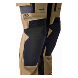 SPODNIE MOTOCYKLOWE TEKSTYLNE RST PRO SERIES ADVENTURE D3O SAND BLACK 