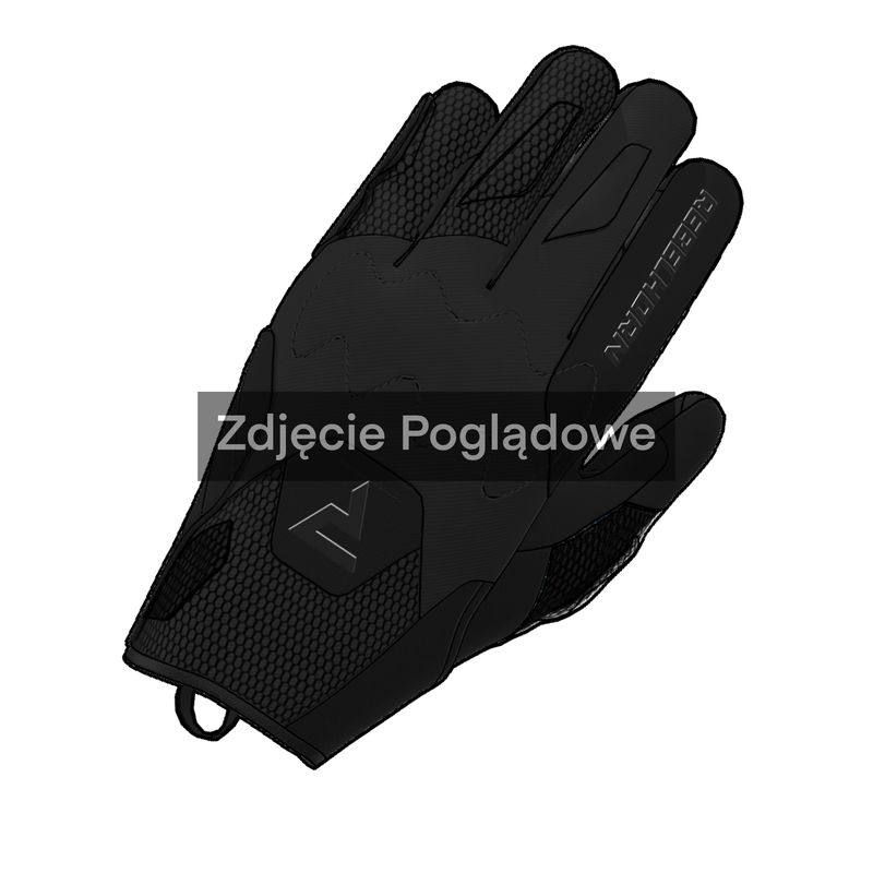 RĘKAWICE MOTOCYKLOWE REBELHORN CORE BLACK 