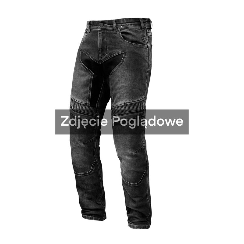 JEANSY MOTOCYKLOWE REBELHORN EAGLE 4 BLACK SLIM FIT 