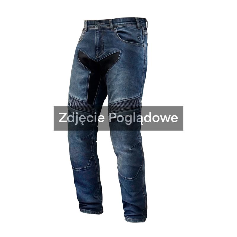 JEANSY MOTOCYKLOWE REBELHORN EAGLE 4 WASHED BLUE SLIM FIT 
