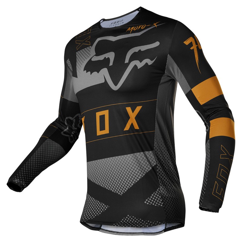 BLUZA FOX FLEXAIR RIET BLACK  ENDURO CROSS