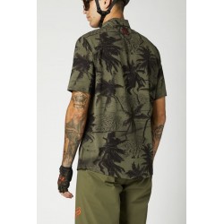 KOSZULKA ROWEROWA FOX FLEXAIR WOVEN OLIVE GREEN  ENDURO CROSS