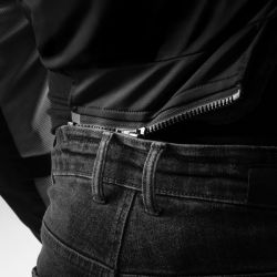JEANSY MOTOCYKLOWE REBELHORN CLASSIC WASHED BLACK MONOLAYER 