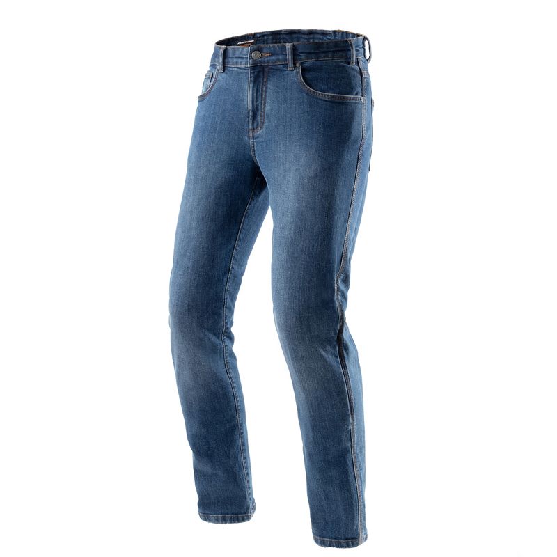 JEANSY MOTOCYKLOWE REBELHORN CLASSIC WASHED BLUE MONOLAYER 