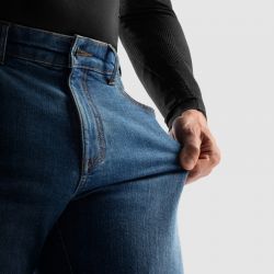 JEANSY MOTOCYKLOWE REBELHORN CLASSIC WASHED BLUE MONOLAYER 