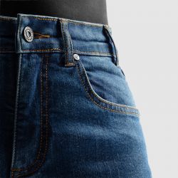 JEANSY MOTOCYKLOWE REBELHORN CLASSIC WASHED BLUE MONOLAYER 