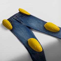 JEANSY MOTOCYKLOWE REBELHORN CLASSIC WASHED BLUE MONOLAYER 