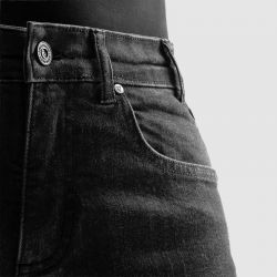 JEANSY MOTOCYKLOWE DAMSKIE REBELHORN CLASSIC WASHED BLACK MONOLAYER 24/28