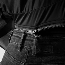 JEANSY MOTOCYKLOWE DAMSKIE REBELHORN CLASSIC WASHED BLACK MONOLAYER 24/28