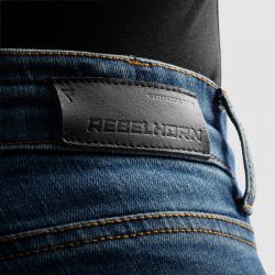 JEANSY MOTOCYKLOWE DAMSKIE REBELHORN CLASSIC WASHED BLUE MONOLAYER 24/28