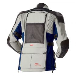 KURTKA MOTOCYKLOWA TEKSTYLNA RST PRO SERIES ADVENTURE D3O SILVER BLUE 
