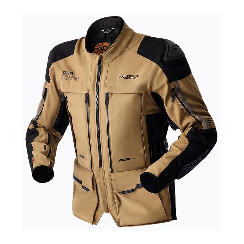 KURTKA MOTOCYKLOWA TEKSTYLNA RST PRO SERIES ADVENTURE D3O SAND BLACK 