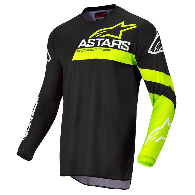 BLUZA ALPINESTARS FLUID CHASER BLACK/FLUO YELLOW 
