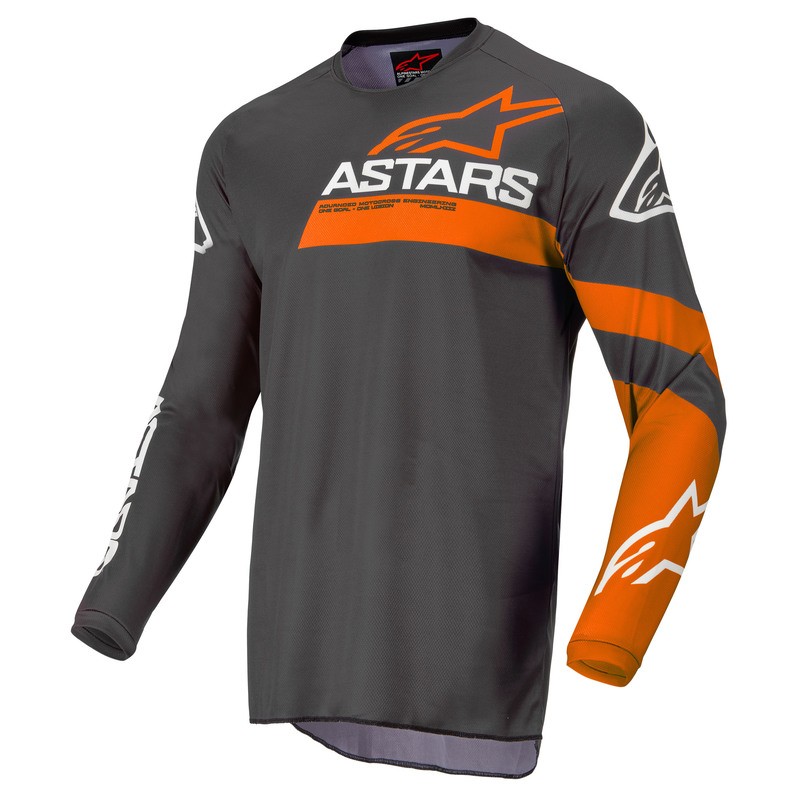 BLUZA ALPINESTARS FLUID CHASER ANTHRACITE/CORAL FLUO 
