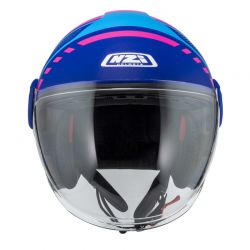 KASK MOTOCYKLOWY NZI RINGWAY 2 DUO CONNECTED BLUE PINK BLUE MATT 