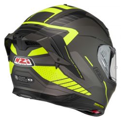 KASK MOTOCYKLOWY NZI GO RIDER STREAM DUO MOTION ANTRACITE BLACK YELLOW MATT 