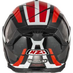 KASK MOTOCYKLOWY NZI GO RIDER STREAM DUO TRIDENT BLACK GREY RED 