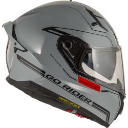 KASK MOTOCYKLOWY NZI GO RIDER STREAM DUO SOLID NOUVEAU NARDO GREY 