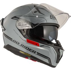 KASK MOTOCYKLOWY NZI GO RIDER STREAM DUO SOLID NOUVEAU NARDO GREY 