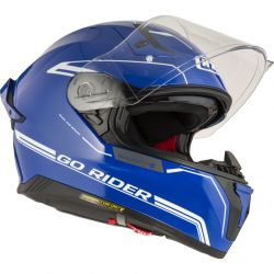 KASK MOTOCYKLOWY NZI GO RIDER STREAM DUO SOLID NOUVEAU BLUE Y 