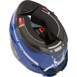 KASK MOTOCYKLOWY NZI GO RIDER STREAM DUO SOLID NOUVEAU BLUE Y 