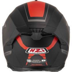 KASK MOTOCYKLOWY NZI GO RIDER STREAM DUO SOLID NOUVEAU BLACK RED MATT 