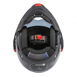 KASK MOTOCYKLOWY NZI MINIMOD DUO META BLACK SILVER 