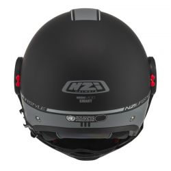 KASK MOTOCYKLOWY NZI MINIMOD DUO SMART BLACK ANTRACITE MATT 
