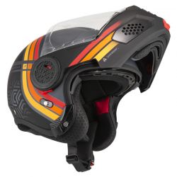 KASK MOTOCYKLOWY NZI MINIMOD DUO WATSON ANTRACITEBLACK ANTRACITE MATT 