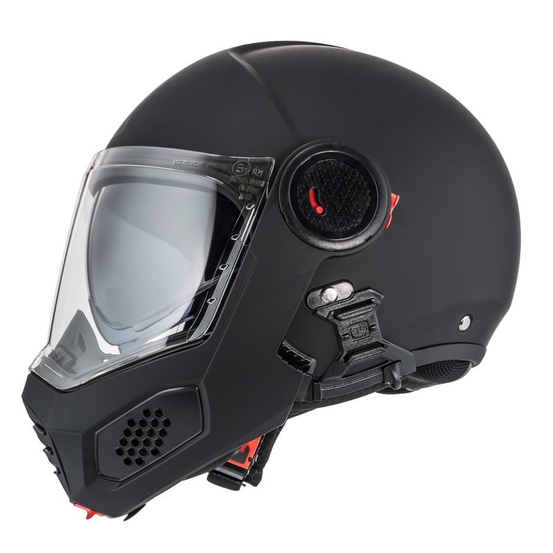 KASK MOTOCYKLOWY NZI MINIMOD DUO MATT BLACK 