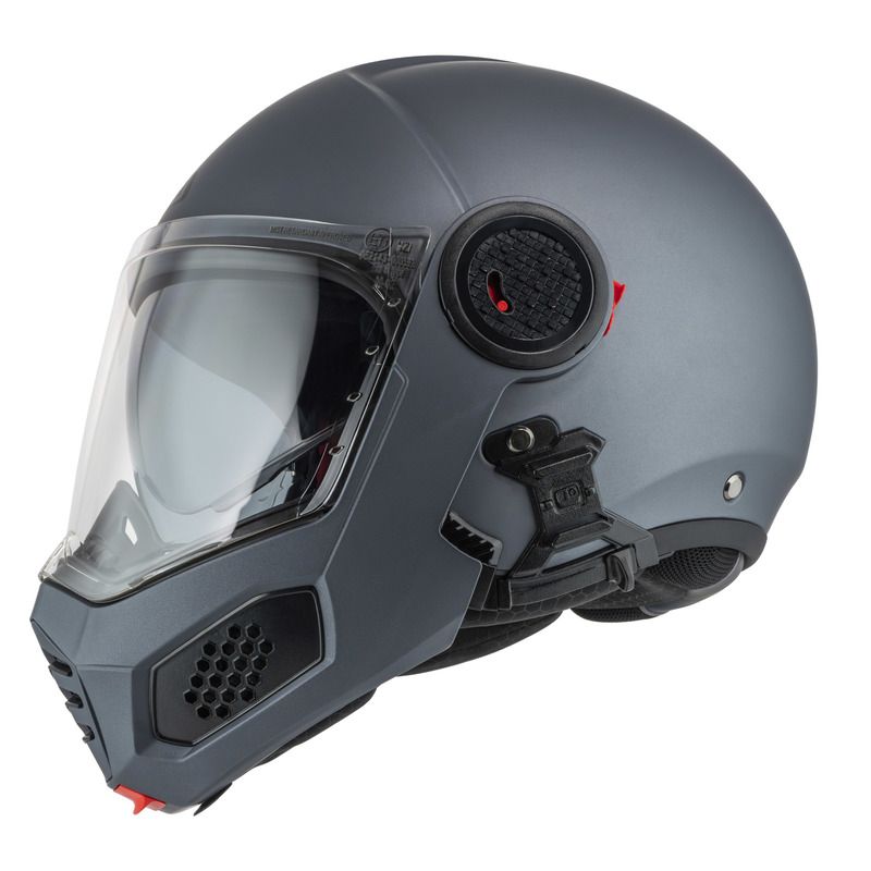 KASK MOTOCYKLOWY NZI MINIMOD DUO ANTRACITE MATT 