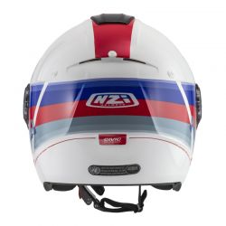 KASK MOTOCYKLOWY NZI CIVIC SUNSET WHITE BLUE RED 